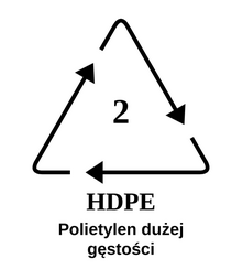 Oznaczenie HDPE 2 - polietylen dużej gęstości
