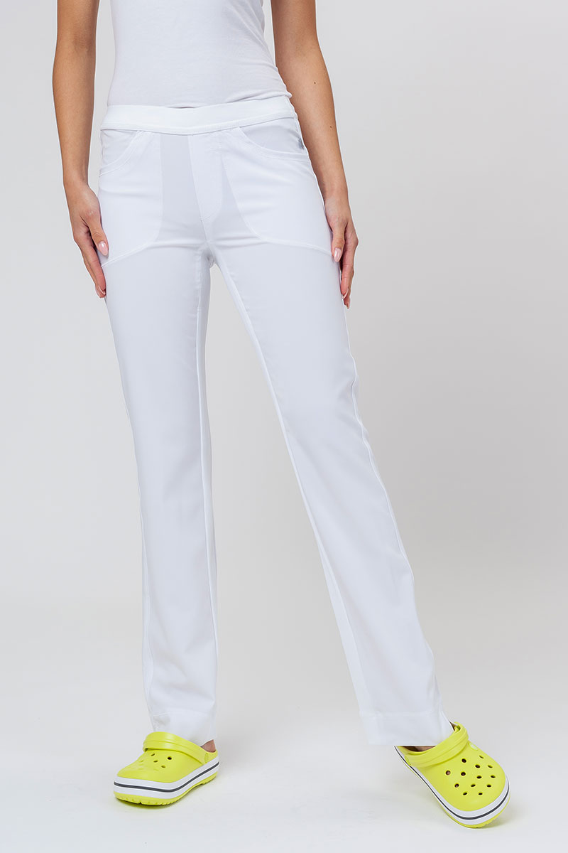Spodnie medyczne damskie Cherokee Infinity Slim Pull-on białe