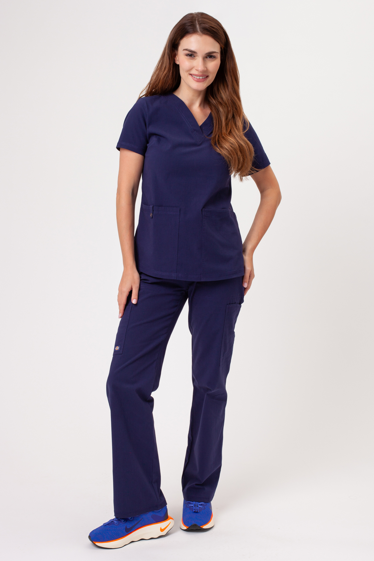 Komplet medyczny damski Dickies Forge V-neck ciemny granat