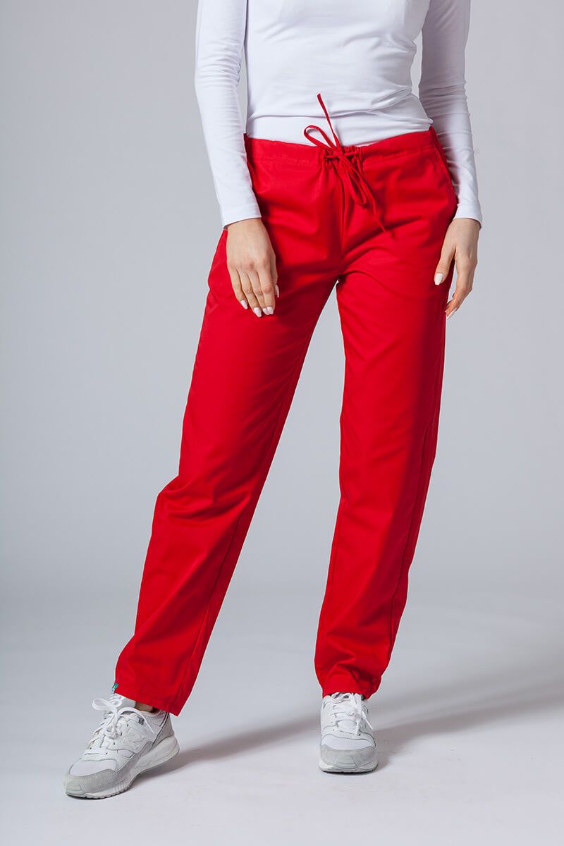 Spodnie medyczne Sunrise Uniforms Basic Regular czerwone