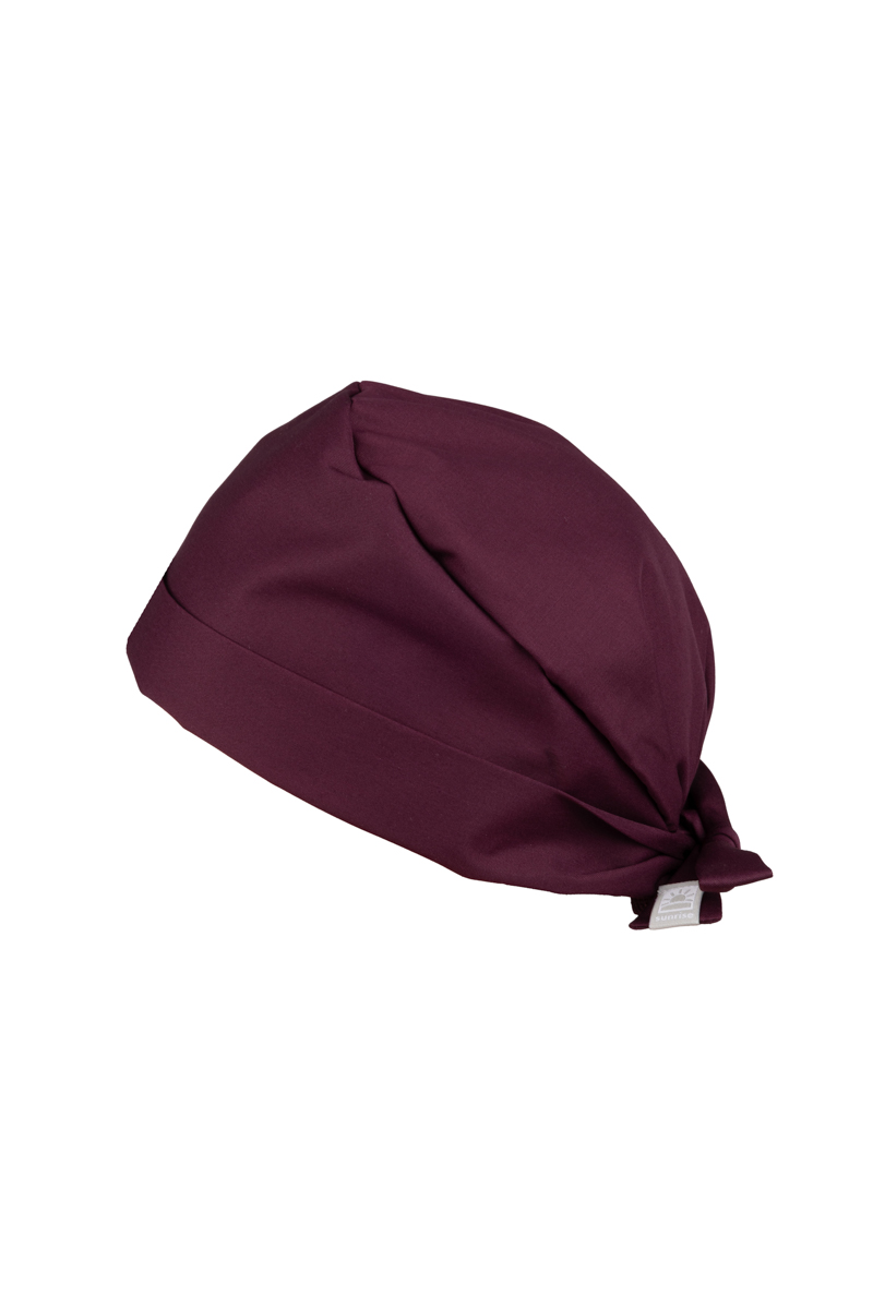 Czepek medyczny Sunrise Uniforms Fresh burgundowy (wywijany)