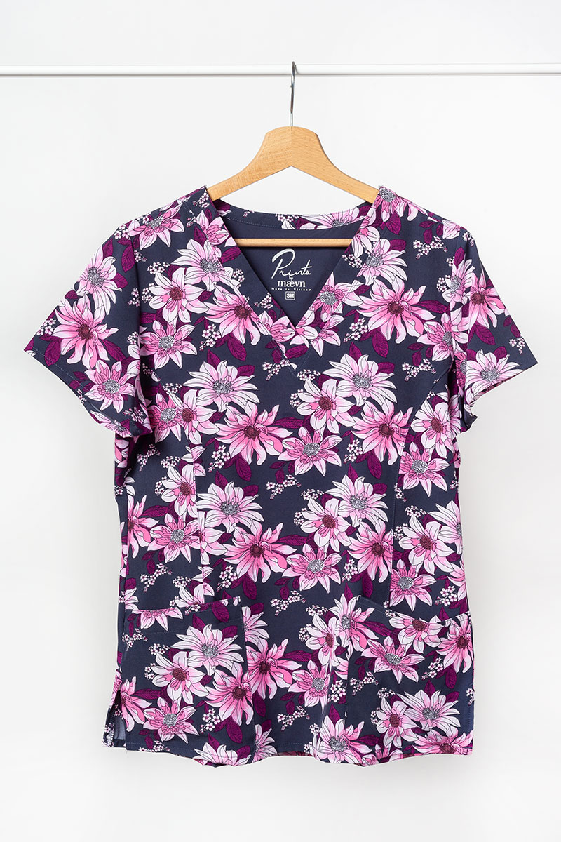 Kolorowa bluza damska Maevn Prints botaniczne piękno