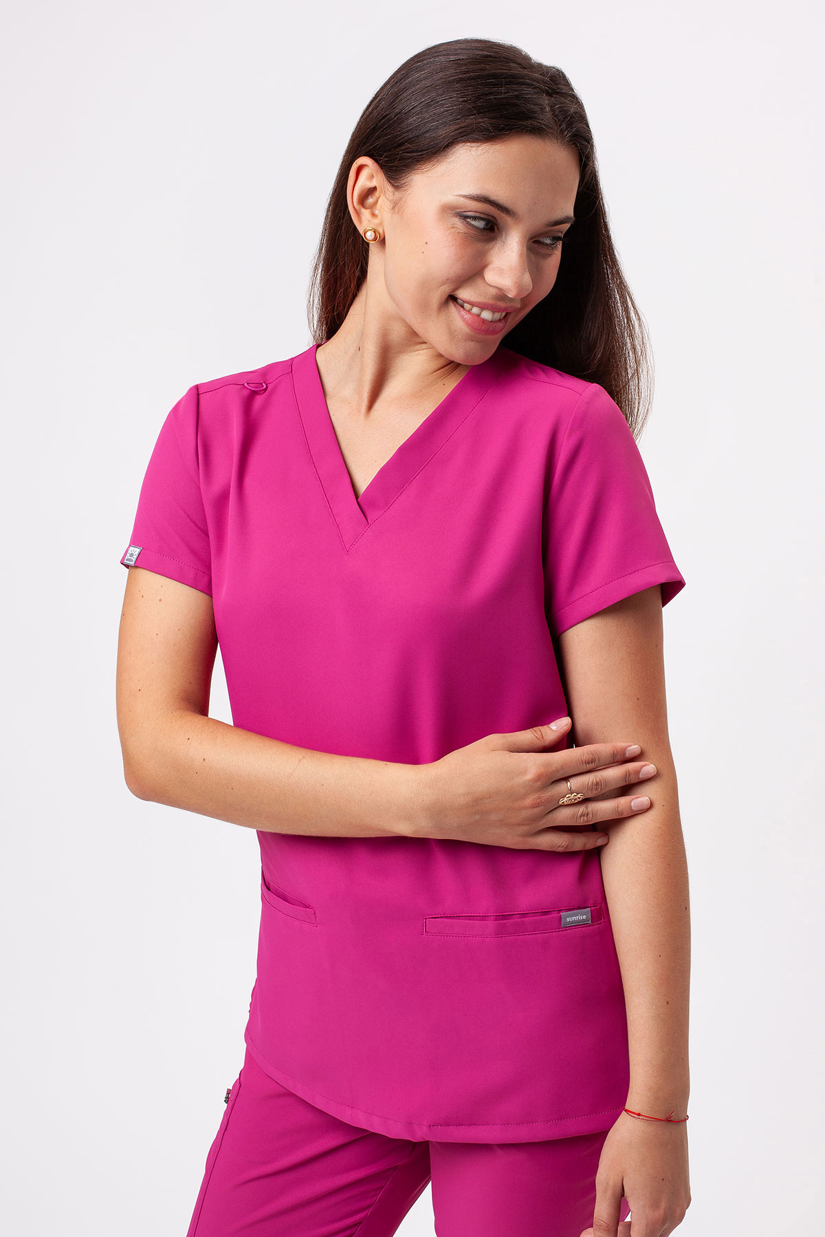 Bluza medyczna damska Sunrise Lite Shift malinowa