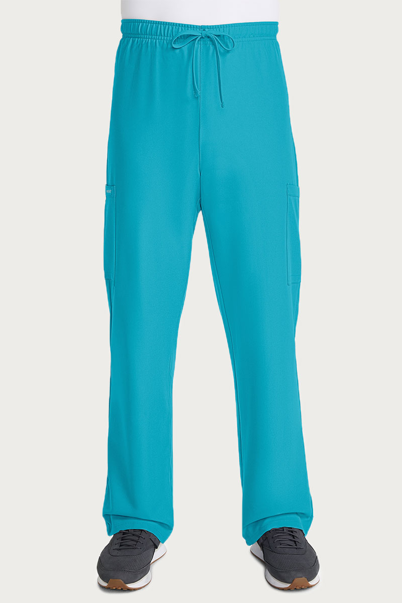 Spodnie medyczne męskie Cherokee Ultra Cargo turkusowe