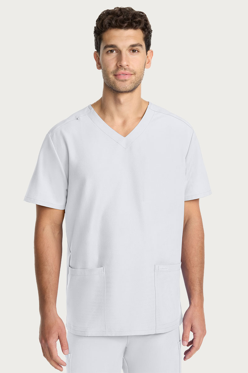 Bluza medyczna męska Cherokee Ultra V-neck Men biała