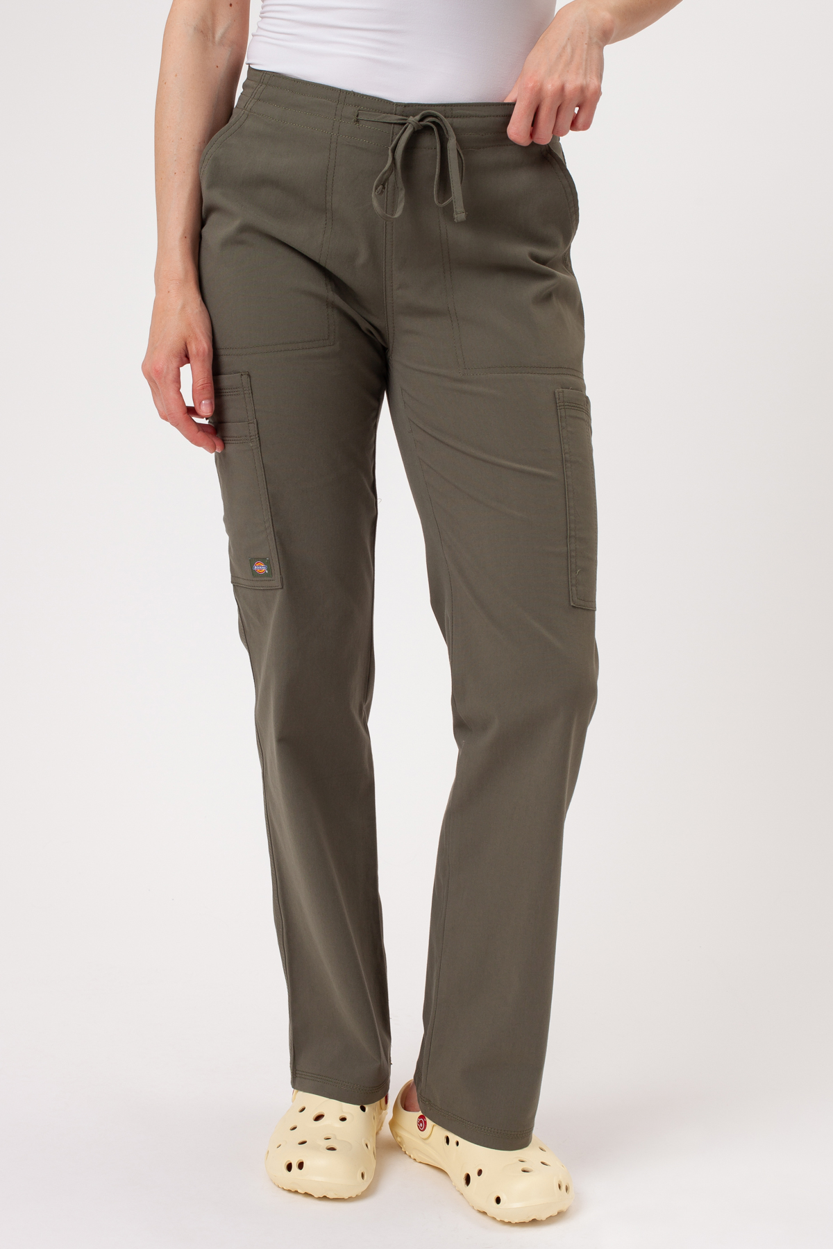 Spodnie medyczne damskie Dickies Forge Straight Leg oliwkowe