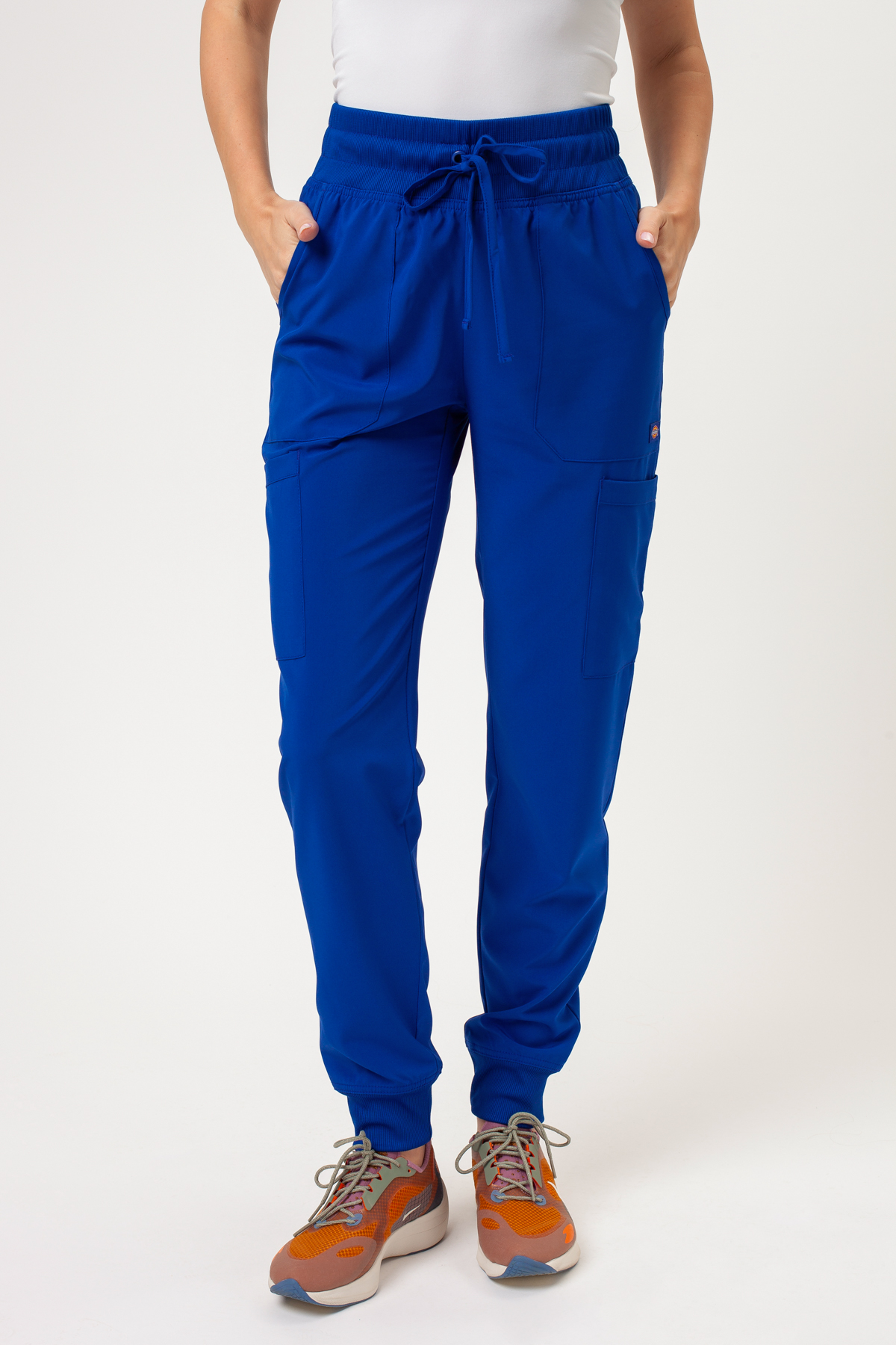 Spodnie medyczne damskie Dickies EDS Essentials Mid Rise jogger granatowe