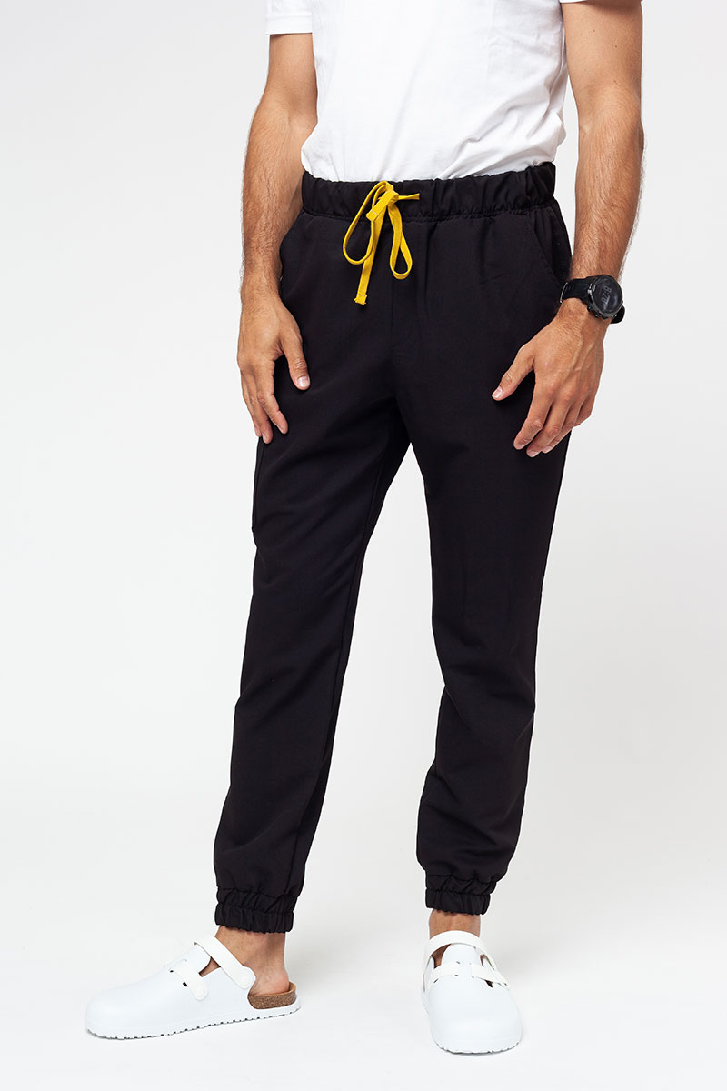 Spodnie medyczne męskie Sunrise Uniforms Premium Select jogger czarne
