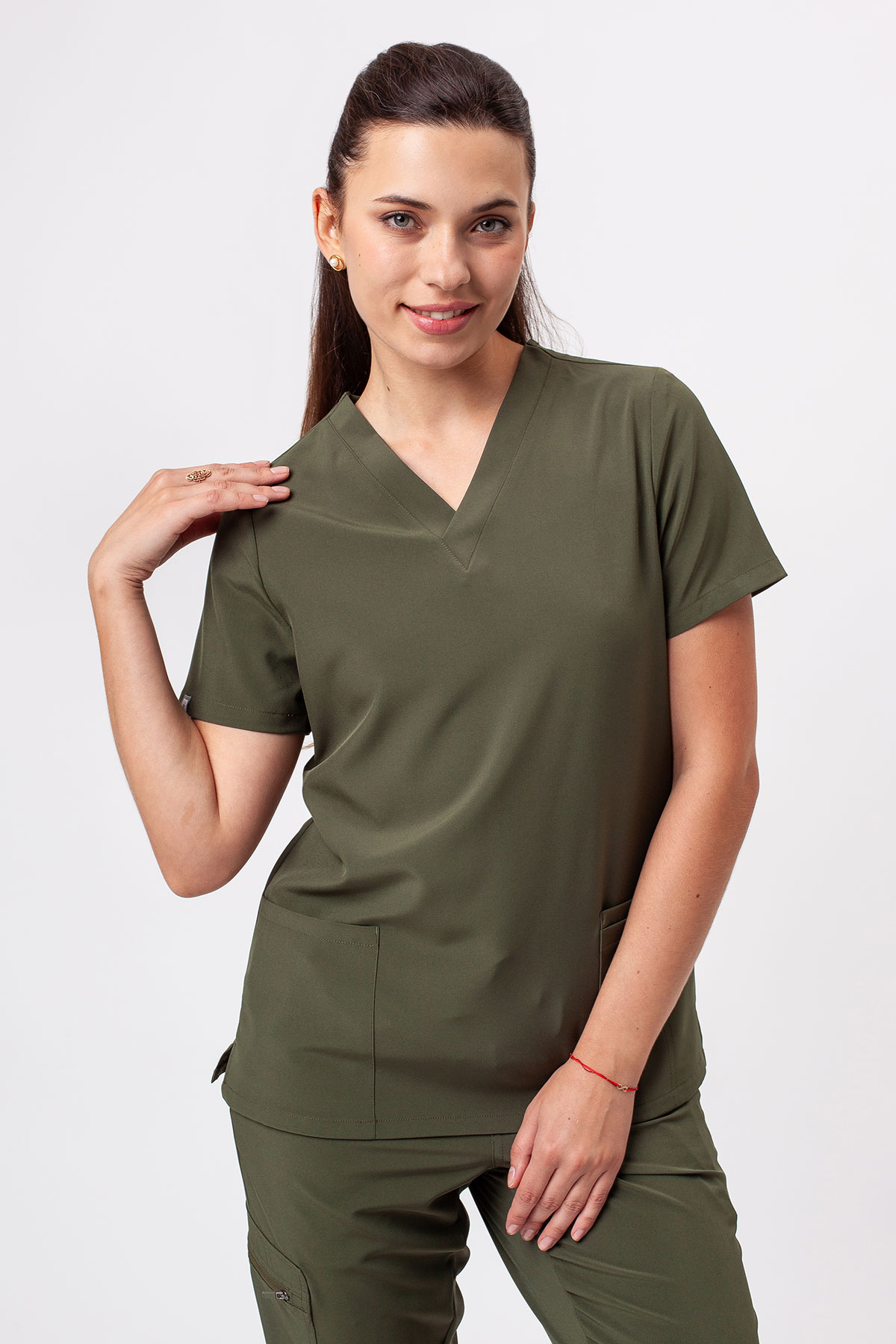 Bluza medyczna damska Sunrise Move Pulse oliwkowa