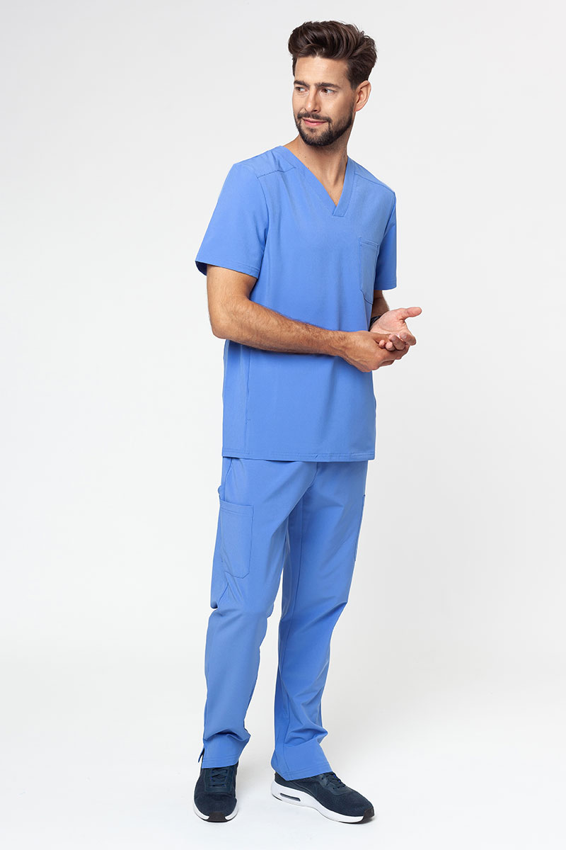 Komplet medyczny męski Adar Cargo klasyczny błękit (z bluzą Modern)