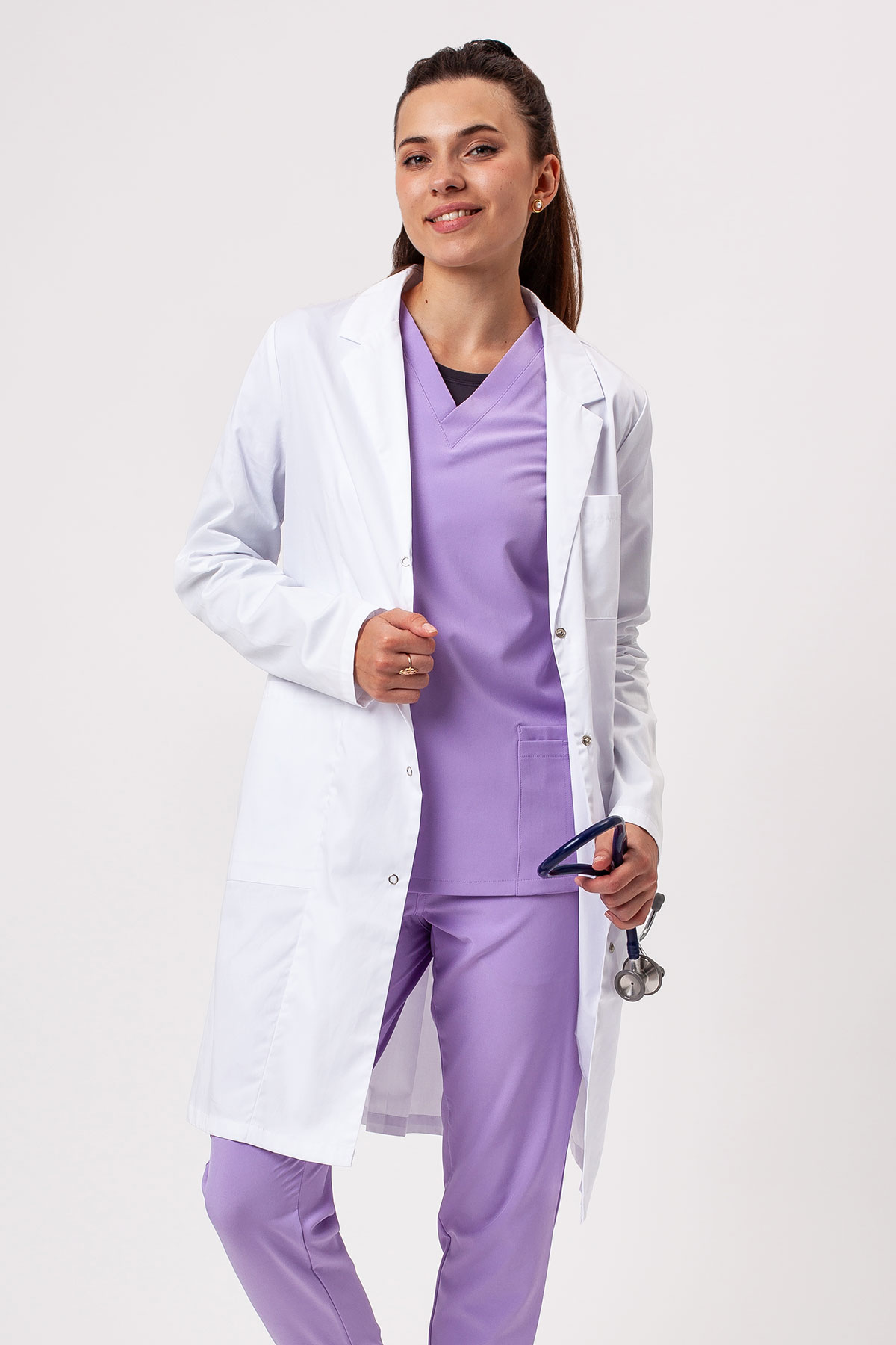 Fartuch laboratoryjny damski Sunrise Uniforms Basic Lab