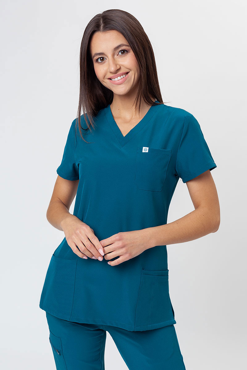 Bluza medyczna damska Uniforms World 309TS™ Valiant karaibski błękit
