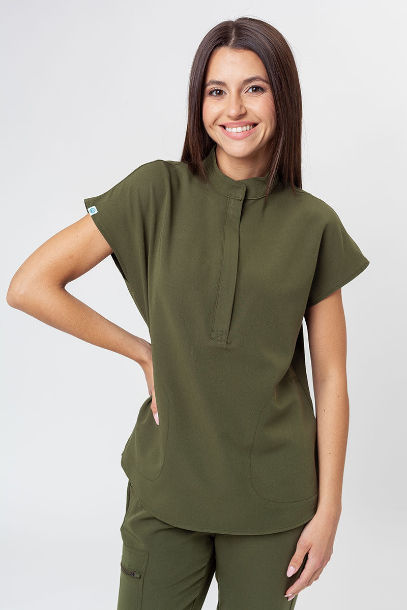 Bluza medyczna damska Uniforms World 518GTK™ Avant On-Shift oliwkowa