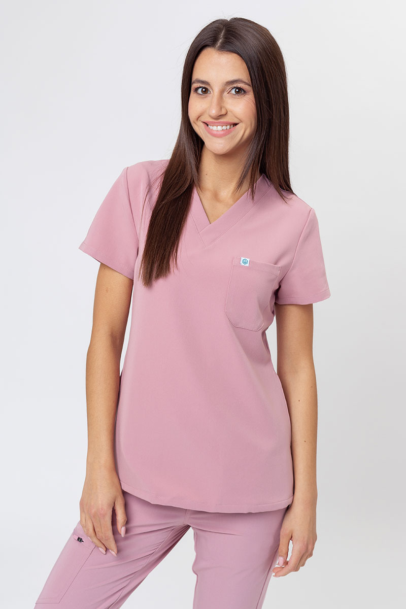 Bluza medyczna damska Uniforms World 518GTK™ Phillip pastelowy róż