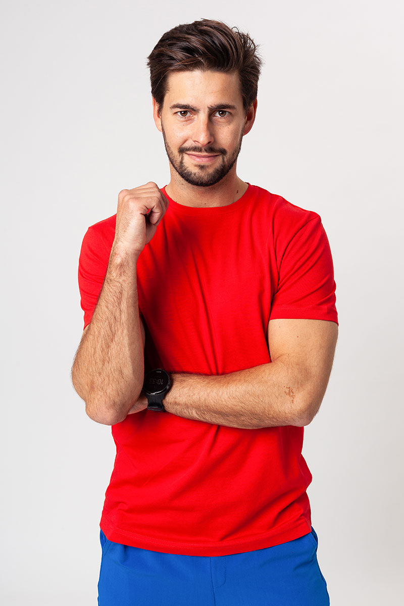 Koszulka męska Malfini Origin (standard GOTS - bawełna organiczna) czerwona