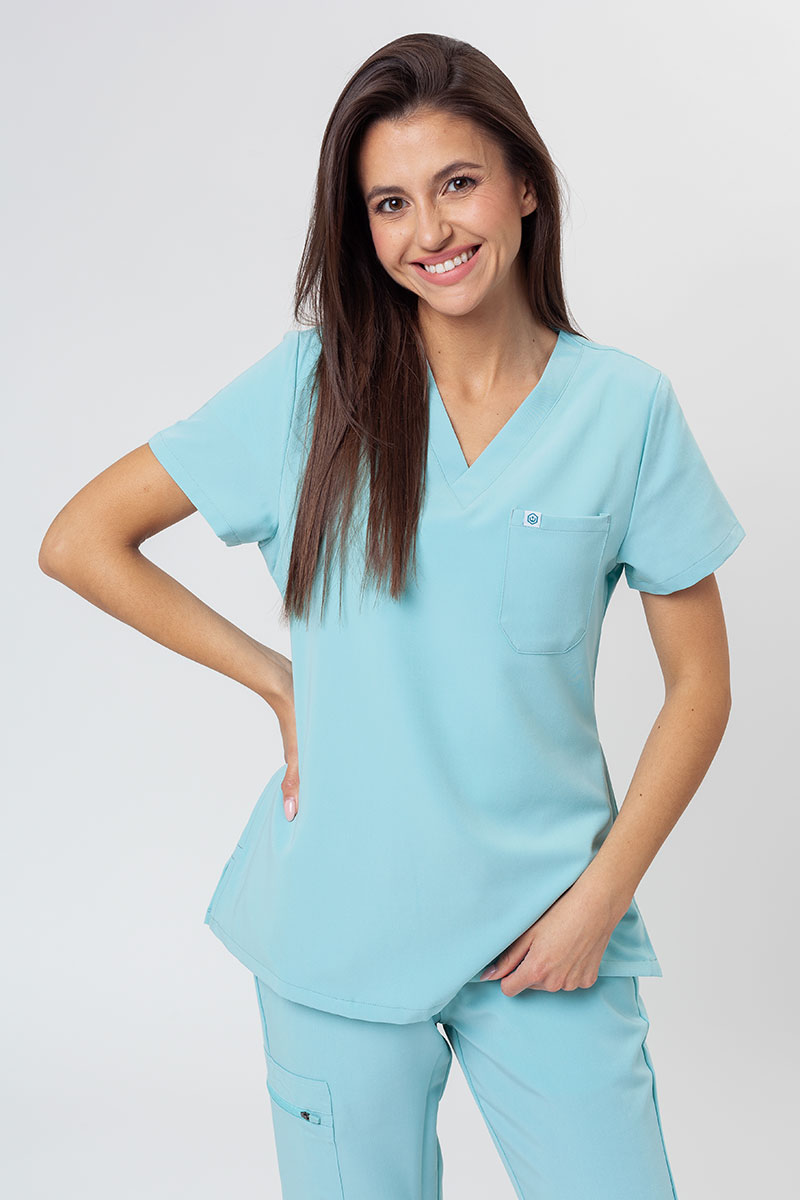 Bluza medyczna damska Uniforms World 518GTK™ Phillip aqua