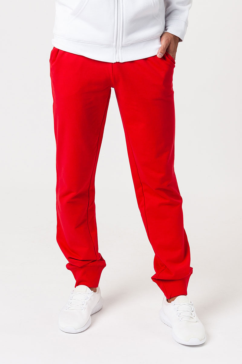 Spodnie męskie dresowe Malfini Rest czerwone