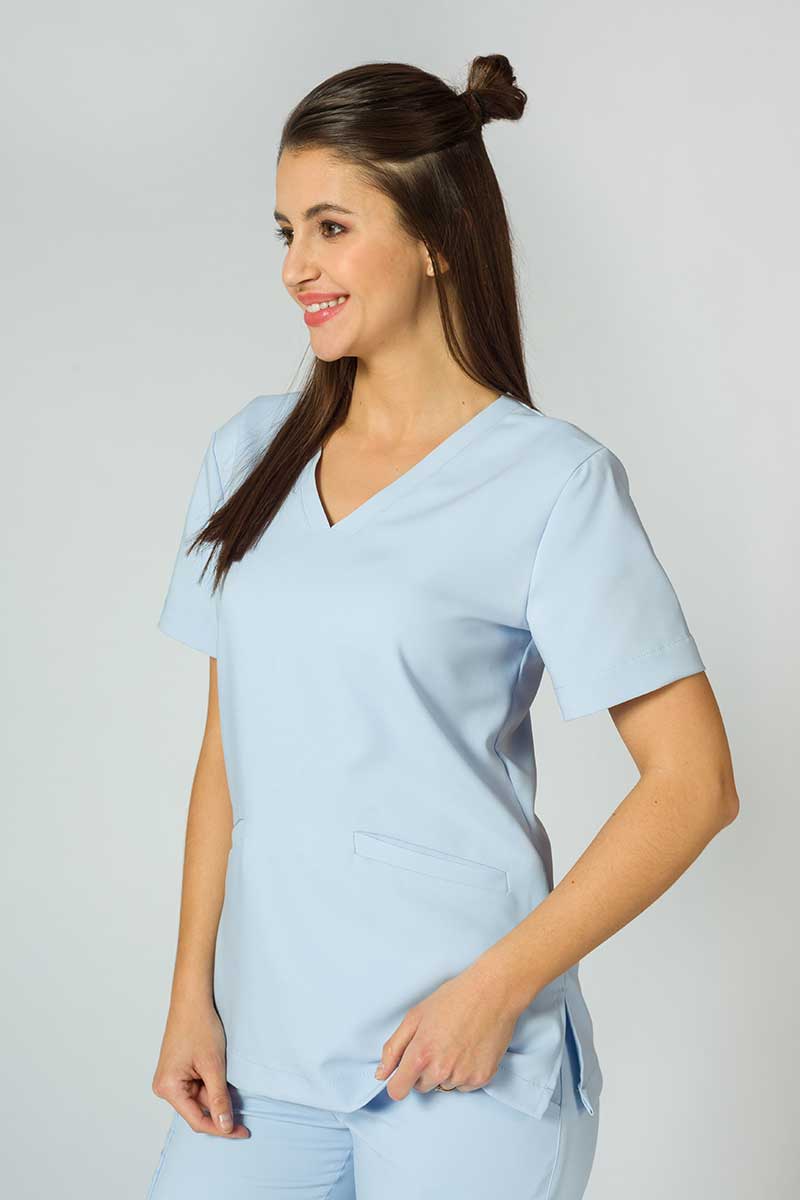 Bluza medyczna damska Sunrise Uniforms Premium Joy błękitna