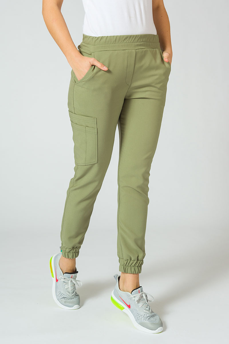 Spodnie damskie Sunrise Uniforms Premium Chill jogger oliwkowe