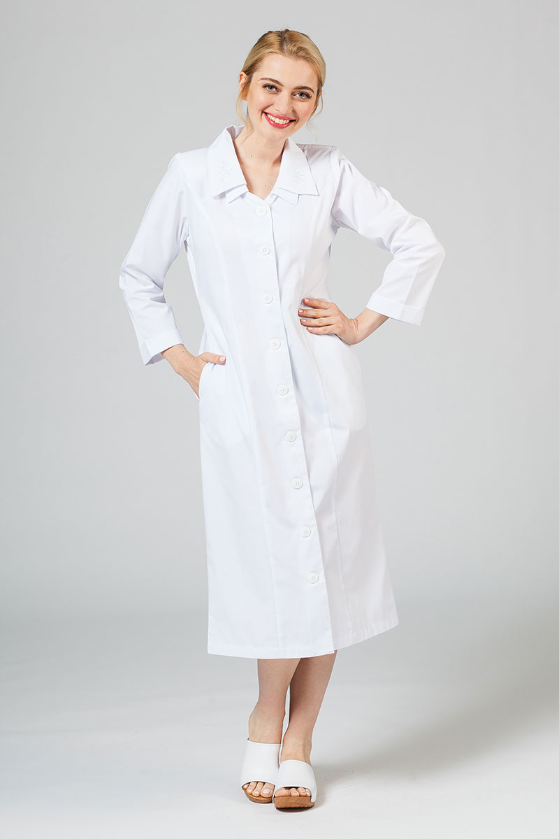 Sukienka medyczna damska Adar Uniforms Collar biała