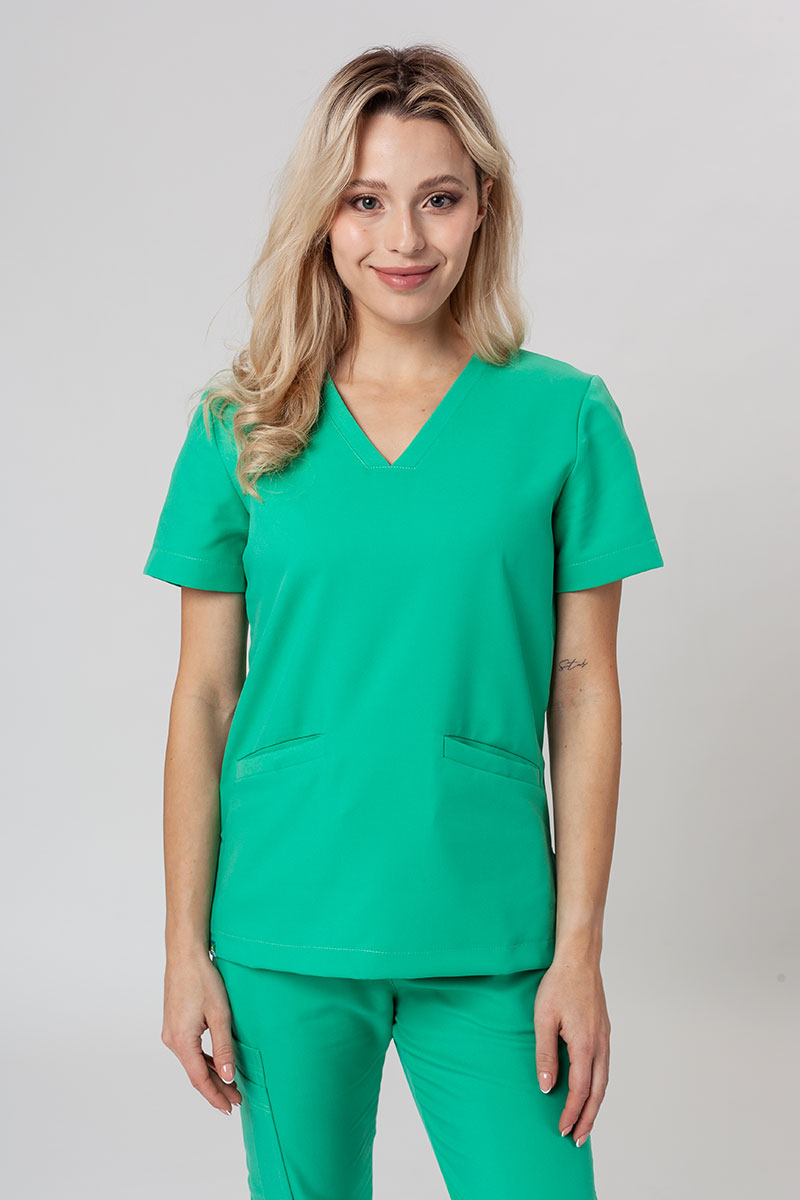 Bluza medyczna damska Sunrise Uniforms Premium Joy jasnozielona