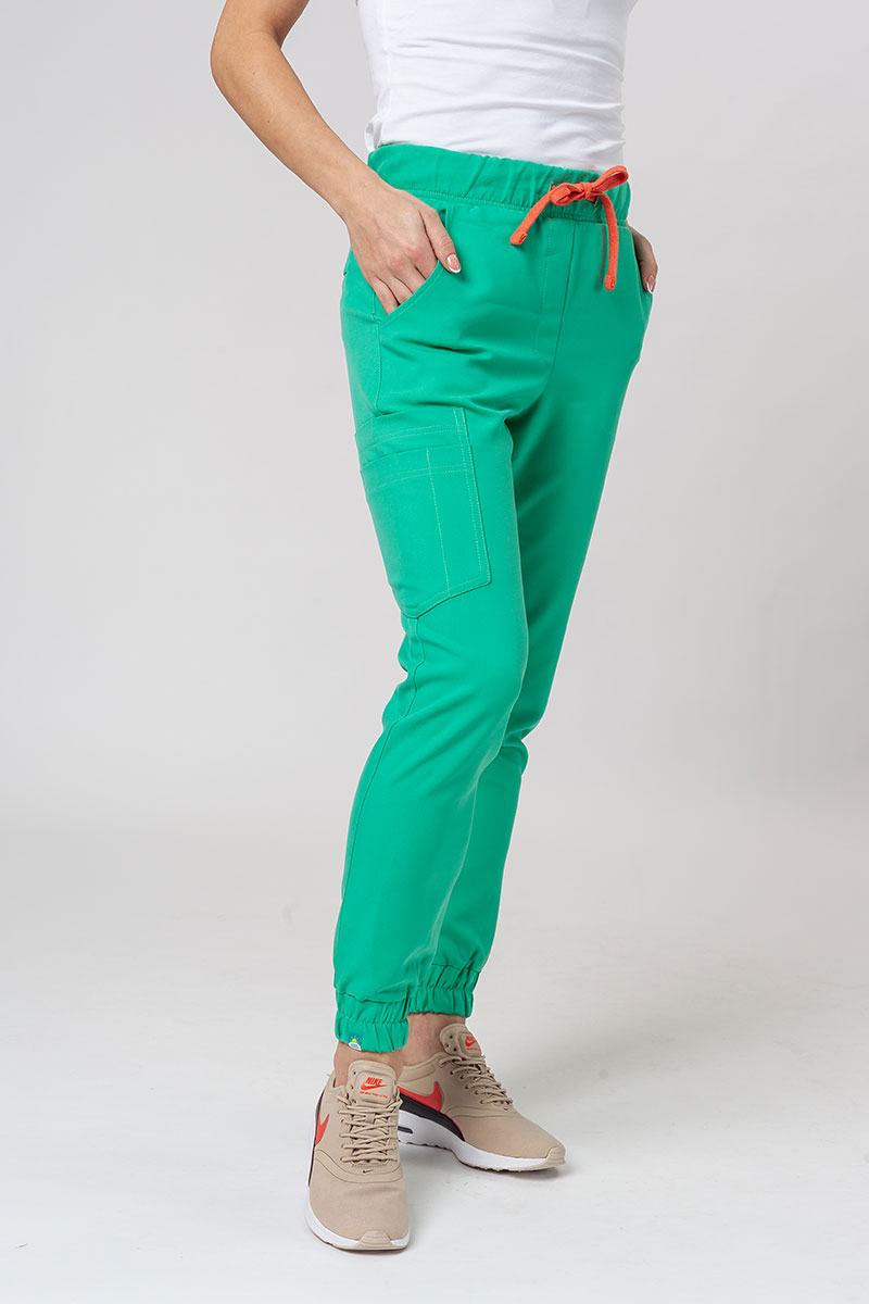 Spodnie damskie Sunrise Uniforms Premium Chill jogger jasnozielone