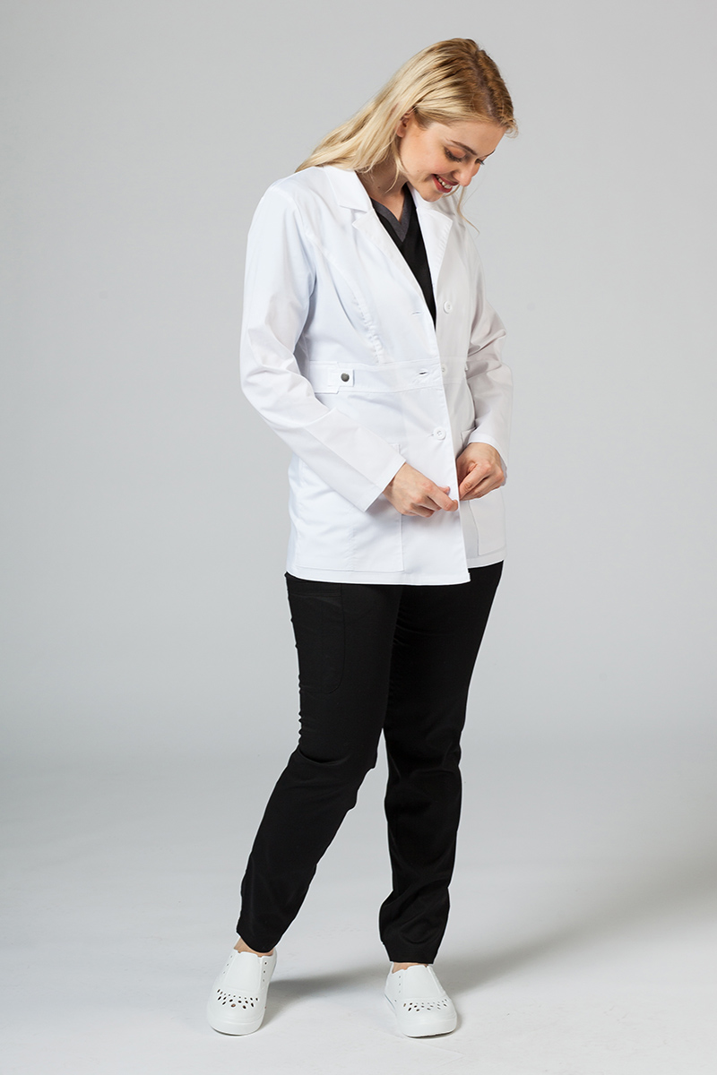 Fartuch medyczny Adar Uniforms Tab-Waist krótki biały (elastic)