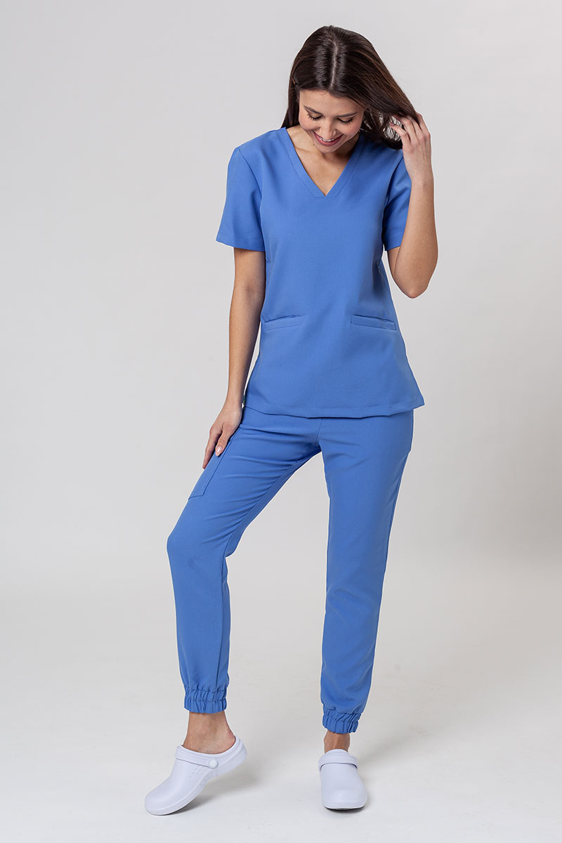 Komplet medyczny Sunrise Uniforms Premium (bluza Joy, spodnie Chill) niebieski