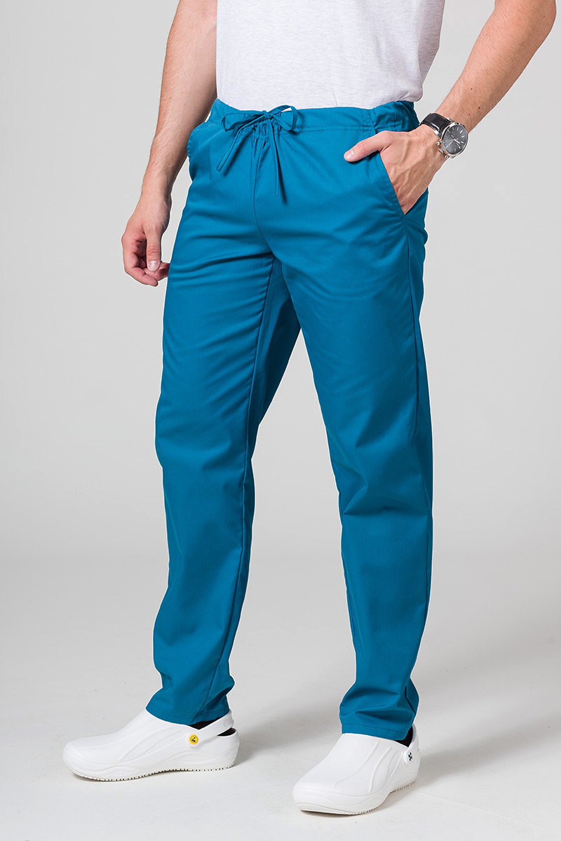Spodnie medyczne uniwersalne Sunrise Uniforms karaibski błękit