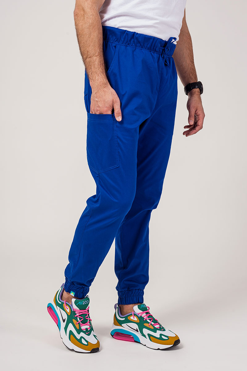 Spodnie medyczne męskie Sunrise Uniforms Active Flow jogger granatowe