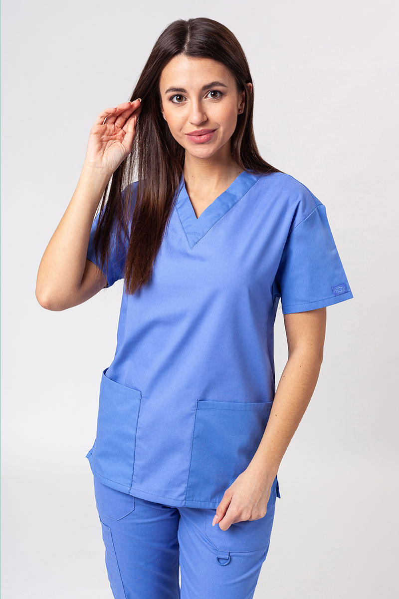 Bluza medyczna damska Dickies EDS Signature V-neck Top klasyczny błękit