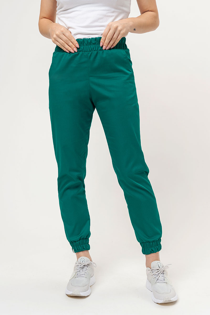 Spodnie medyczne damskie Sunrise Easy FRESH jogger zielone