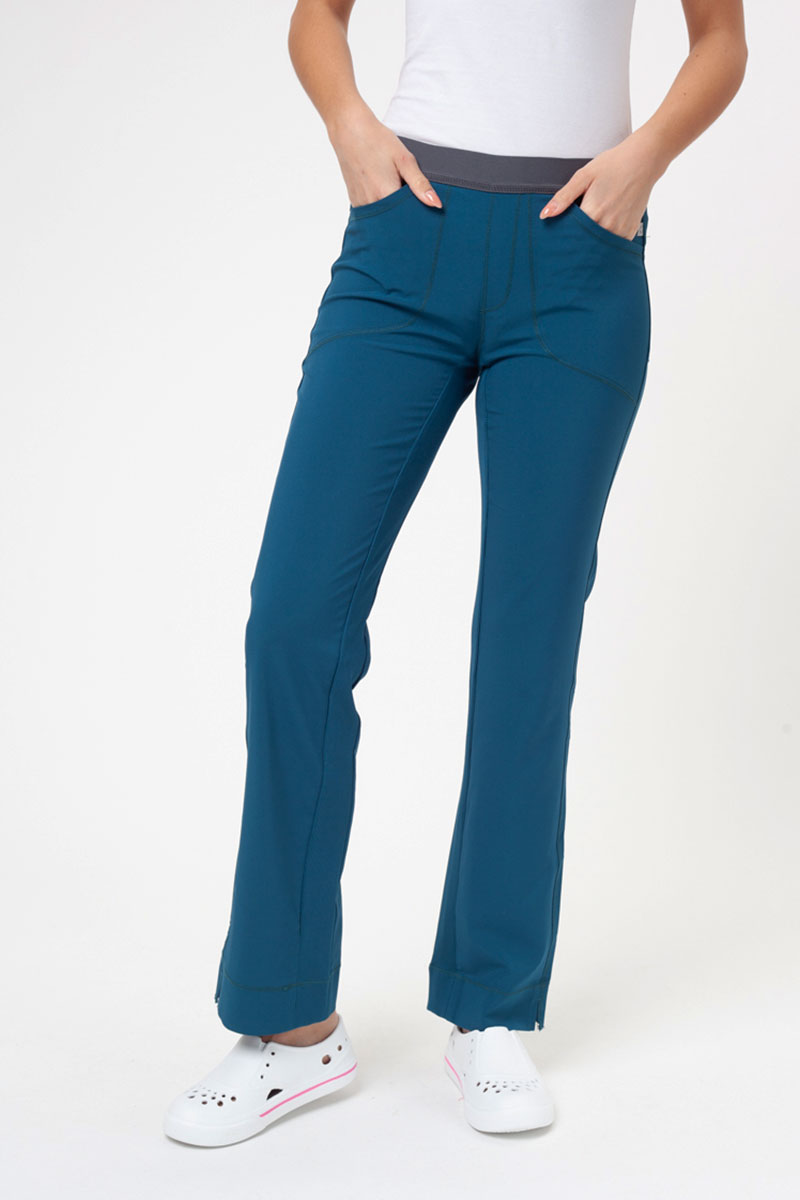 Spodnie medyczne damskie Cherokee Infinity Slim Pull-on karaibski błękit