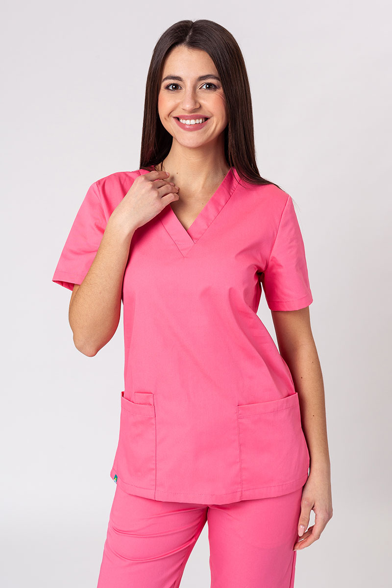 Bluza medyczna damska Sunrise Uniforms Basic Light różowa
