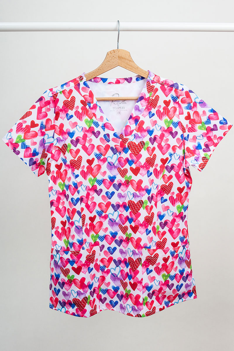 Kolorowa bluza damska Maevn Prints jedna miłość