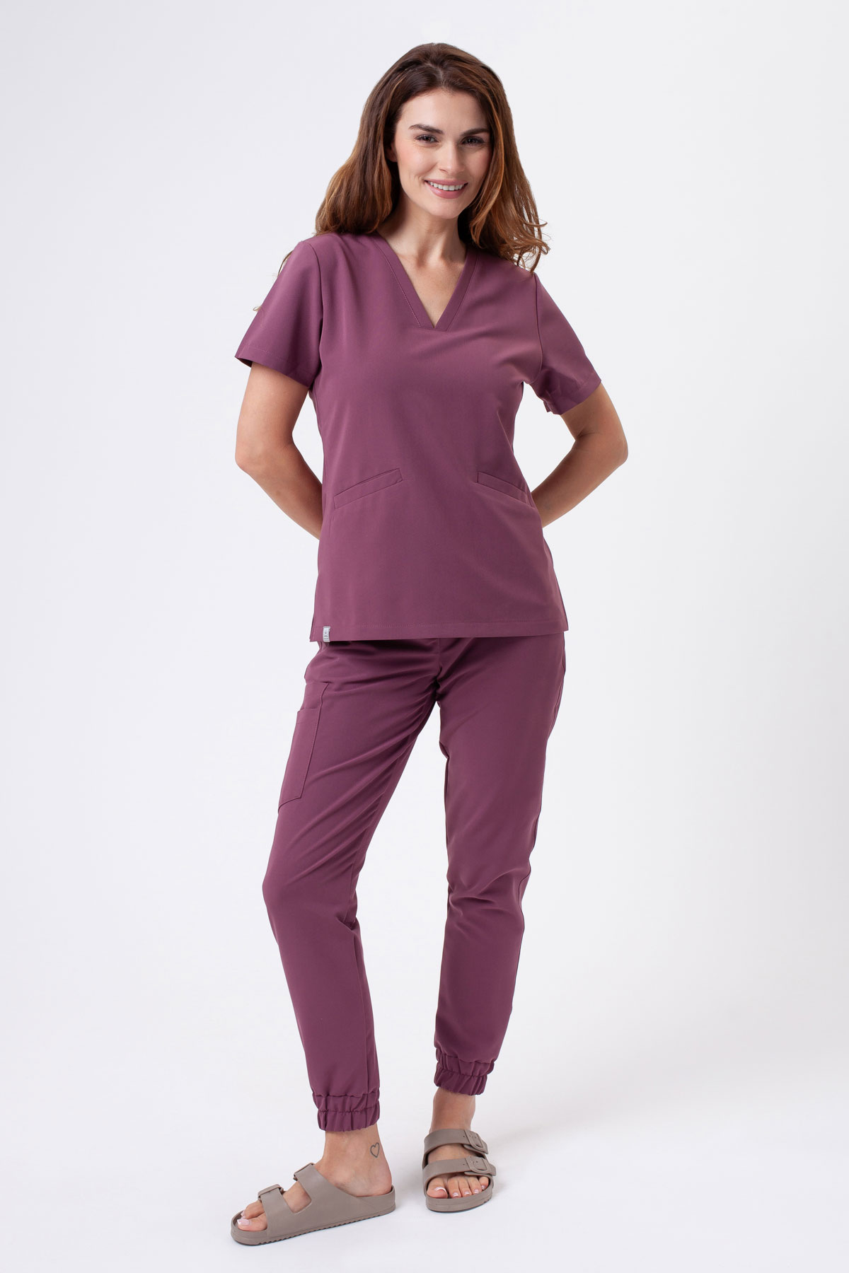 Komplet medyczny Sunrise Uniforms Premium Vibe grape