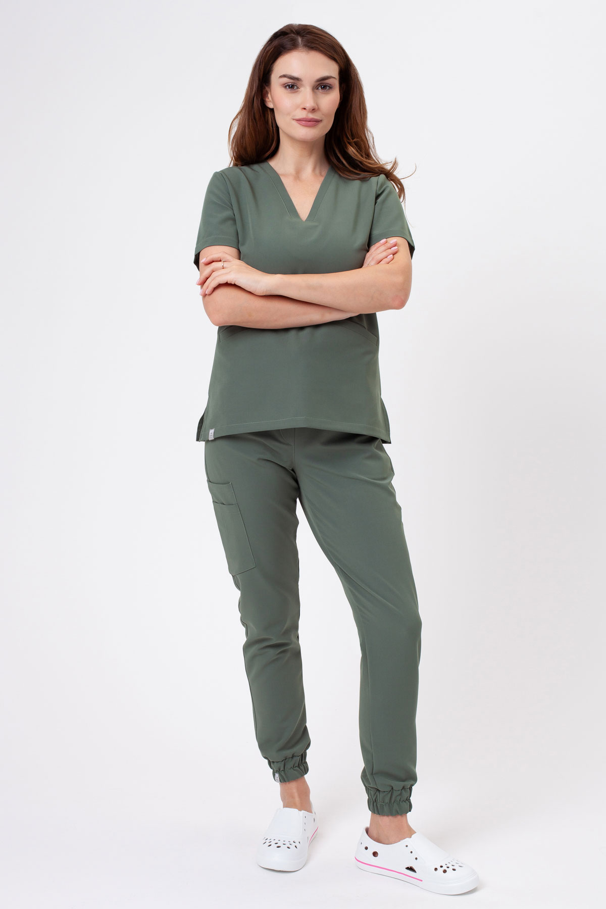 Komplet medyczny Sunrise Uniforms Premium Vibe sage green