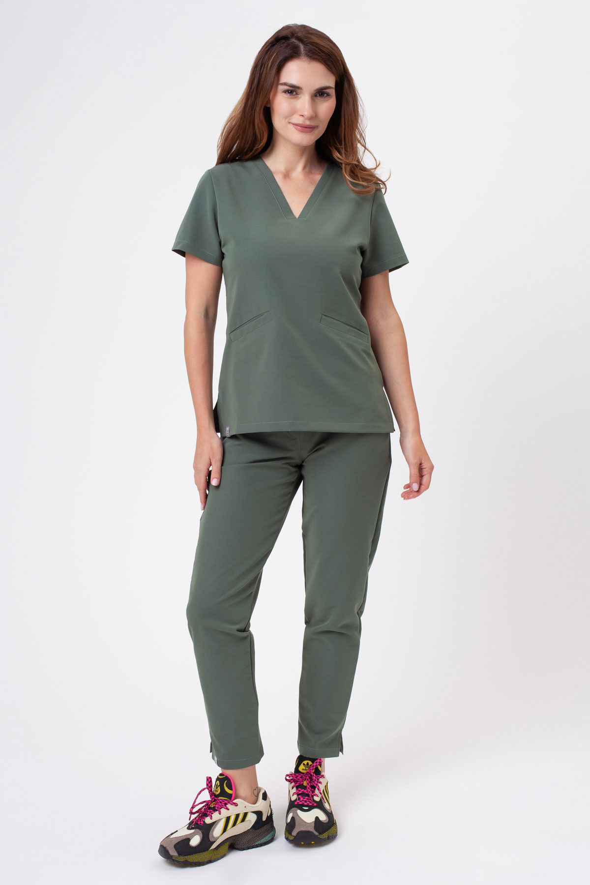 Komplet medyczny Sunrise Uniforms Premium Pride sage green
