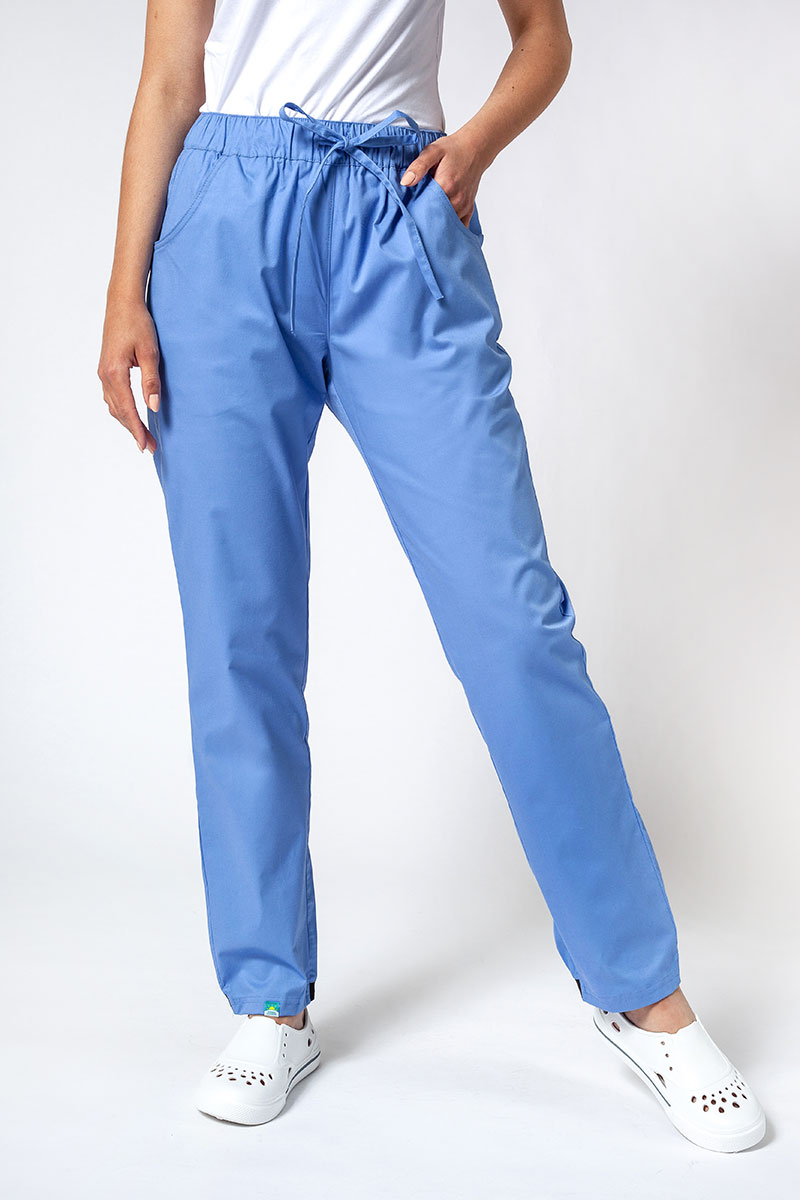 Spodnie medyczne damskie Sunrise Uniforms Active Loose klasyczny błękit