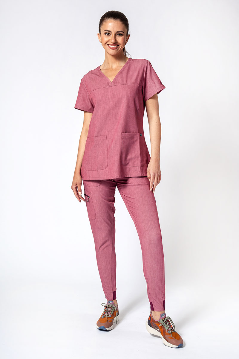 Komplet medyczny Adar Uniforms Ultimate wrzosowy (z bluzą Sweetheart - elastic)