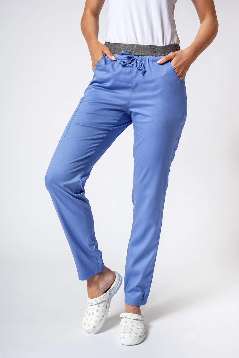 Spodnie medyczne damskie Maevn Matrix Contrast semi-jogger klasyczny błękit