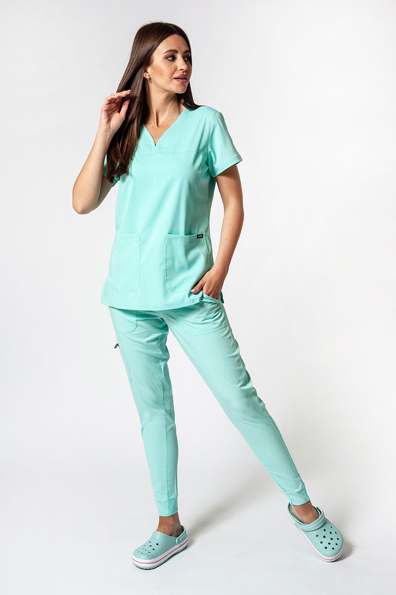 Komplet medyczny Adar Uniforms Ultimate aqua (z bluzą Sweetheart - elastic)