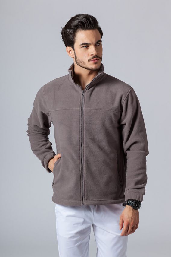 Bluza polarowa męska Malfini Fleece Jacket stalowa-1