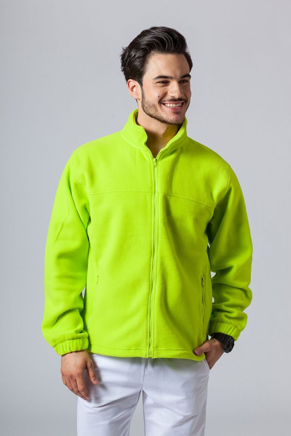 Bluza polarowa męska Malfini Fleece Jacket limonkowa-1