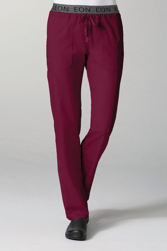 Spodnie damskie Maevn EON Style wiśniowe-1