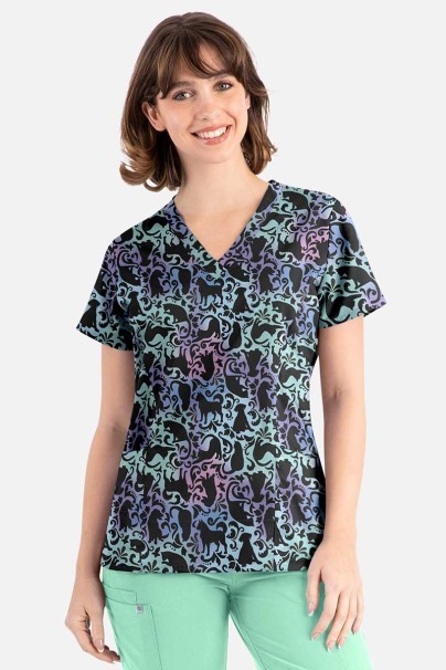 Kolorowa bluza damska Maevn Prints Love In Every Paw-1