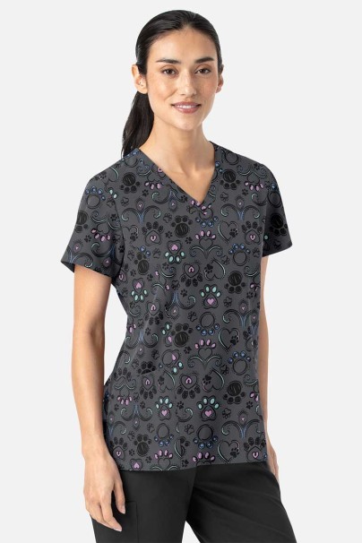 Kolorowa bluza damska Maevn Prints Regal Paws-1