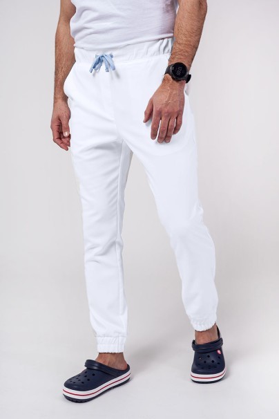 Spodnie medyczne męskie Sunrise Uniforms Premium Select jogger białe-1