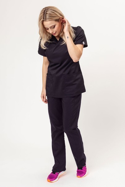 Komplet medyczny damski Cherokee Revolution Tech (bluza V-neck, spodnie Mid Rise) czarny-1