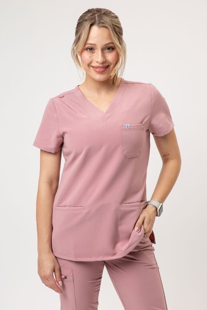 Bluza medyczna damska Uniforms World 518GTK™ Phillip pastelowy róż-1